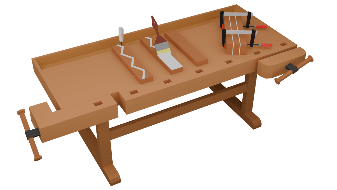 Verleimen einzelner Holzteile