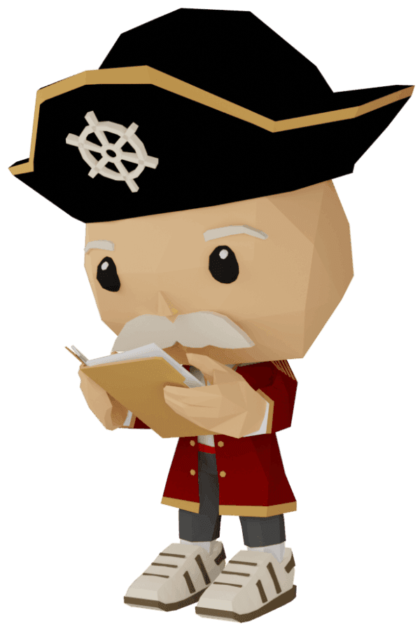 Career Captain liest ein Buch